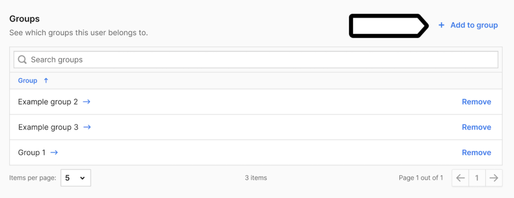Adding a user to a group in Pwik PRO account