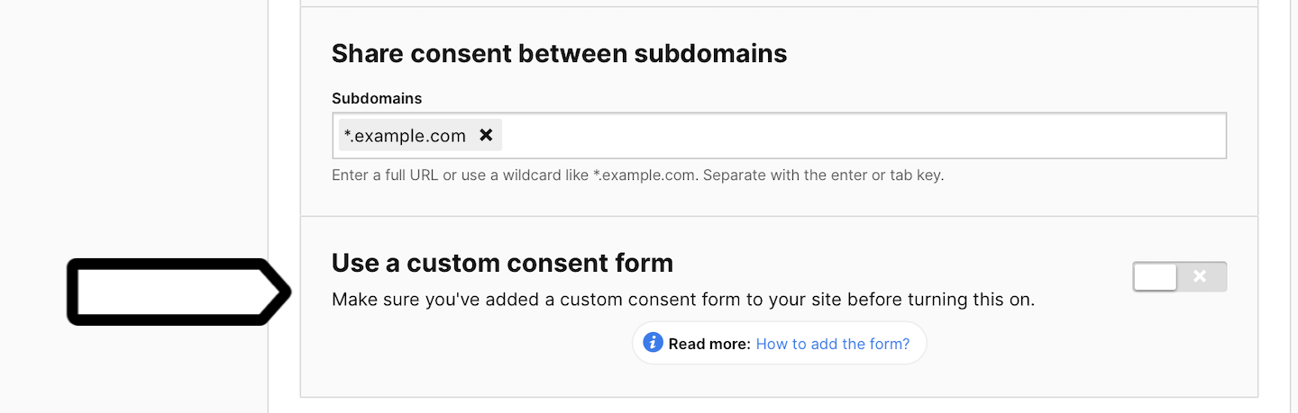 Custom consent form in Piwik PRO