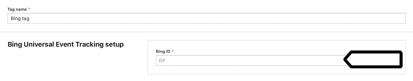 Bing Universal Event Tracking tag in Tag Manager in Piwik PRO