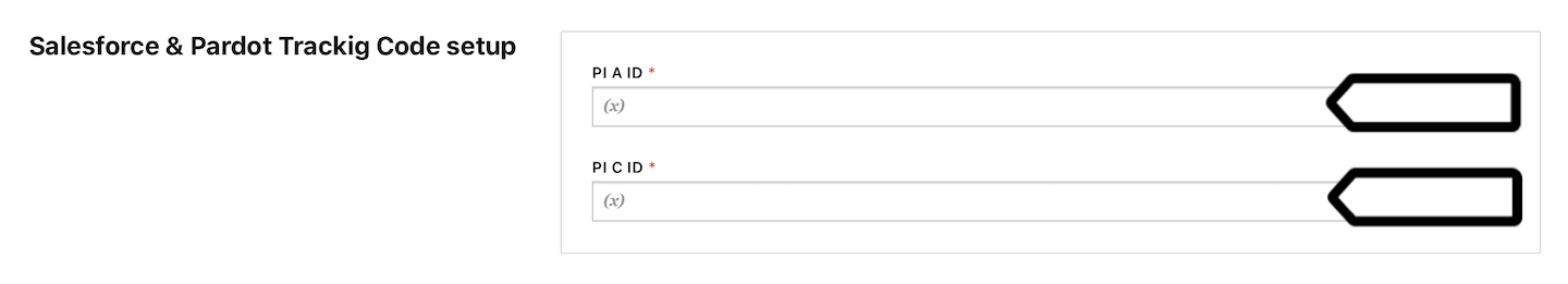 Salesforce and Pardot Tracking Code tag in Tag Manager in Piwik PRO