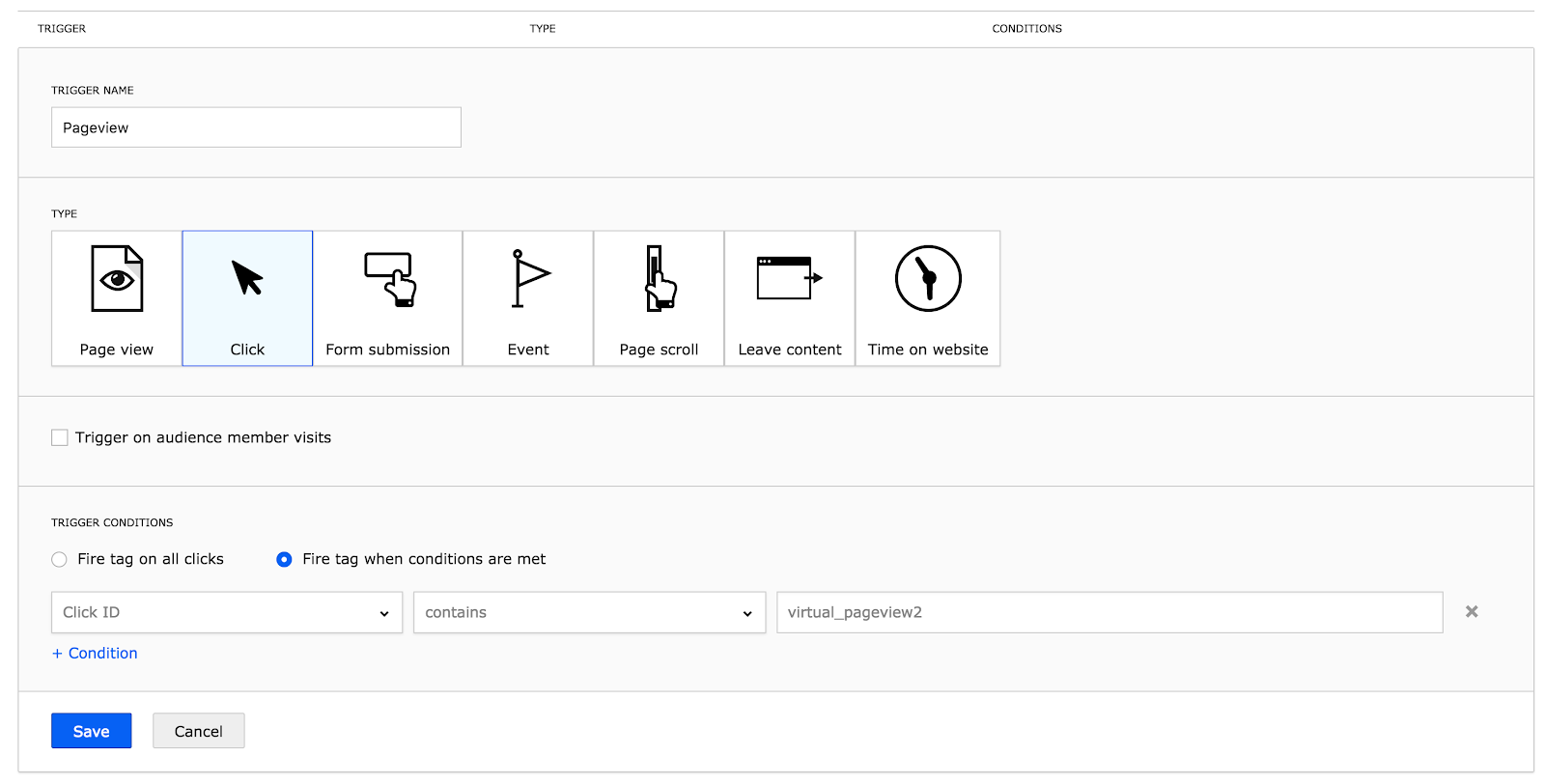 Custom asynchronous tag template
