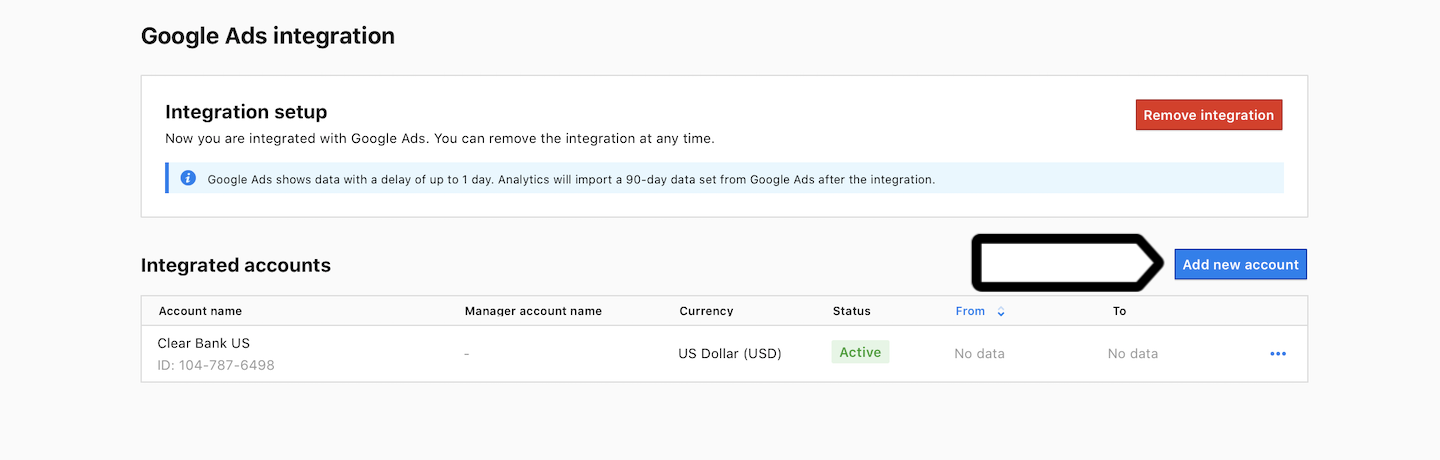 Google Ads integration (private cloud and on-premises) in Piwik PRO