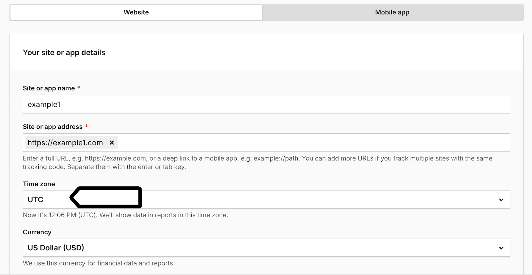 Setting up you site time zone and currency in Piwik PRO