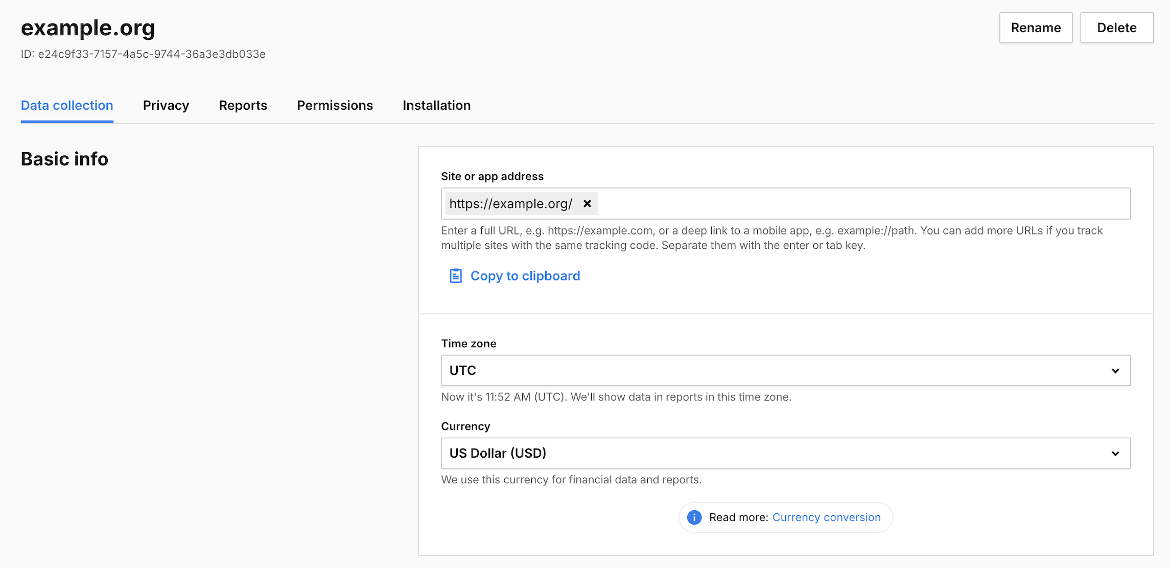 Setting up data collection in Piwik PRO Analytics Suite