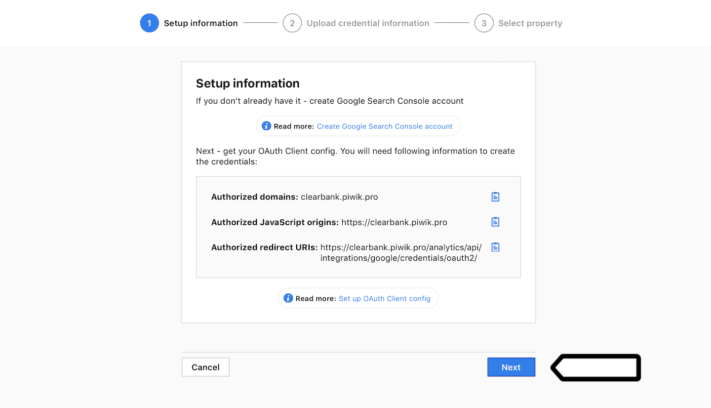 Google Search Console integration in Piwik PRO