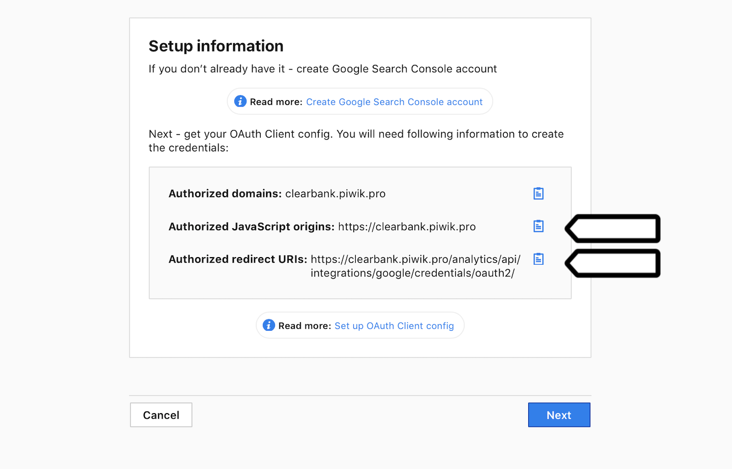 Google Search Console integration in Piwik PRO