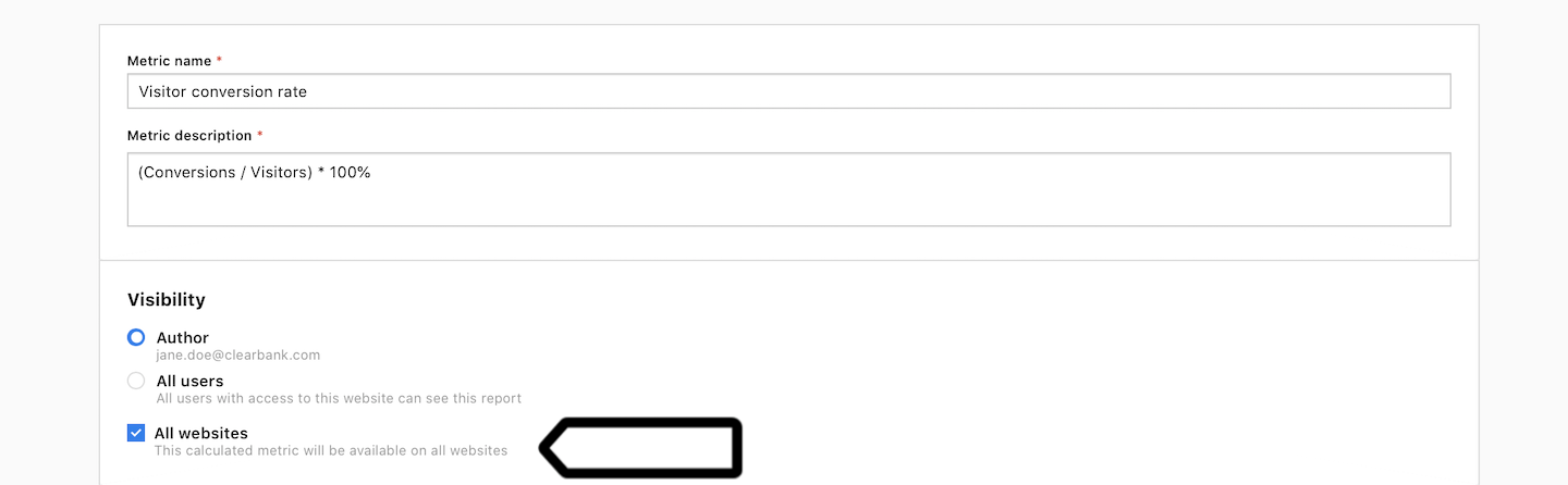 Calculated metrics in Piwik PRO