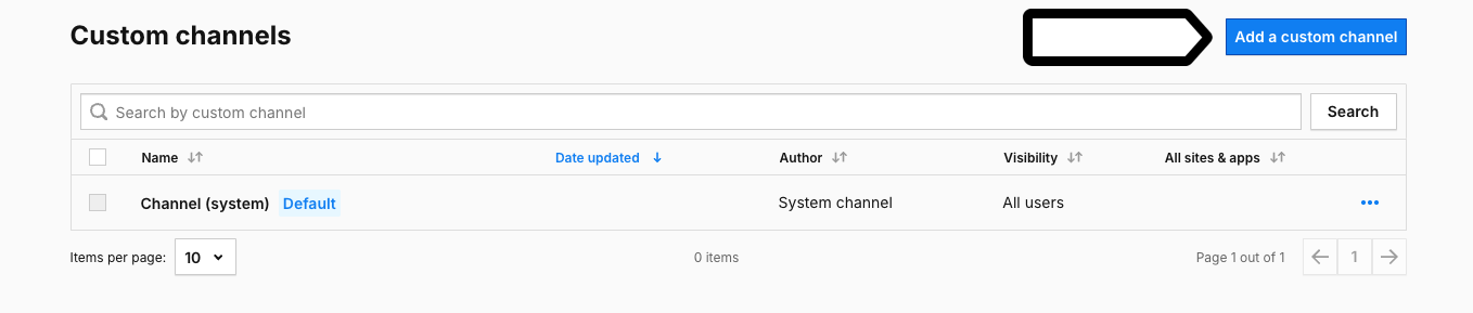 add a custom channel in Piwik PRO
