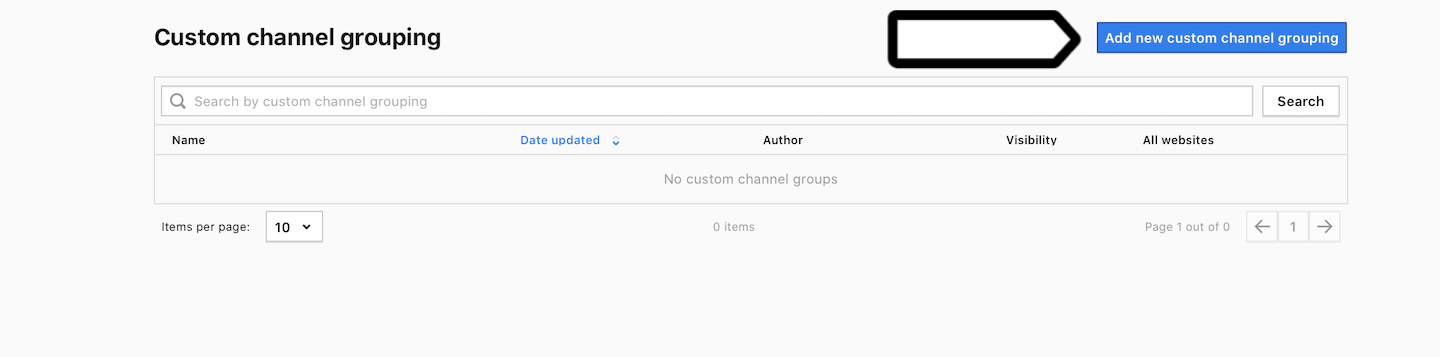 Custom channel grouping in Piwik PRO 