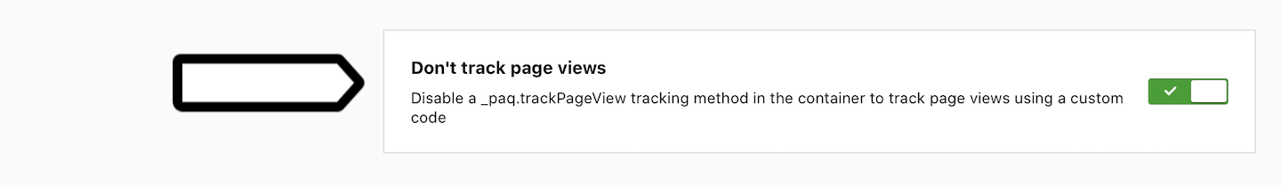 Don't track page views in Piwik PRO