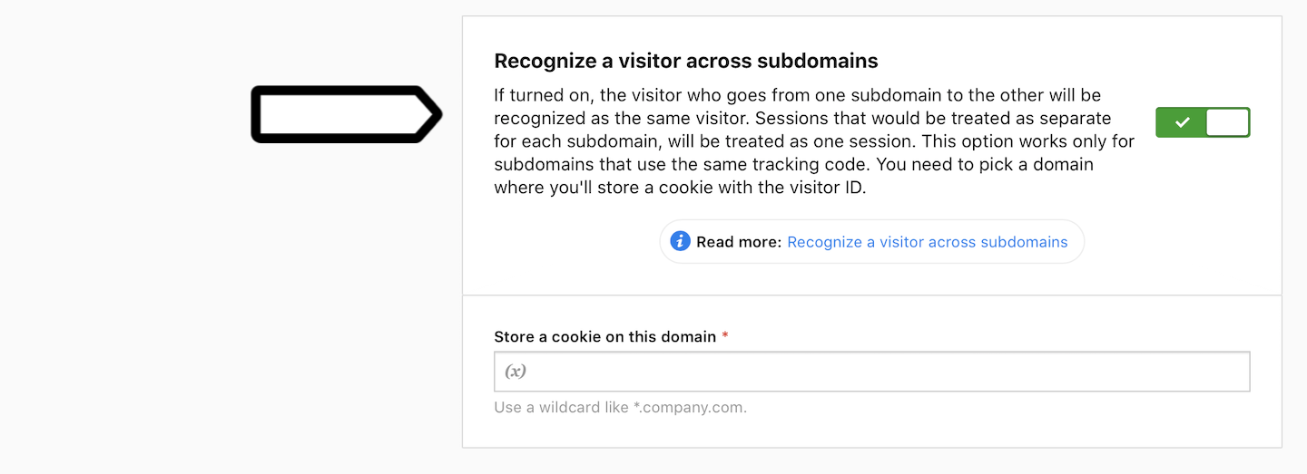 Recognize a visitor across subdomains in Piwik PRO