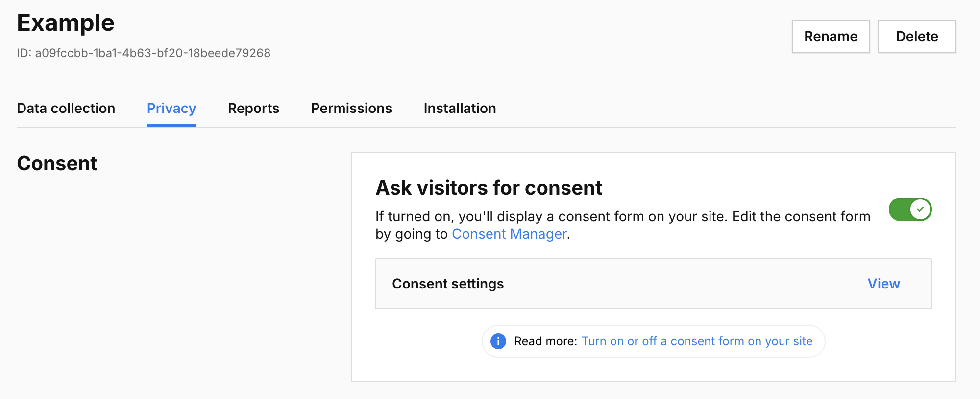 Ask visitors for consent in Piwik PRO