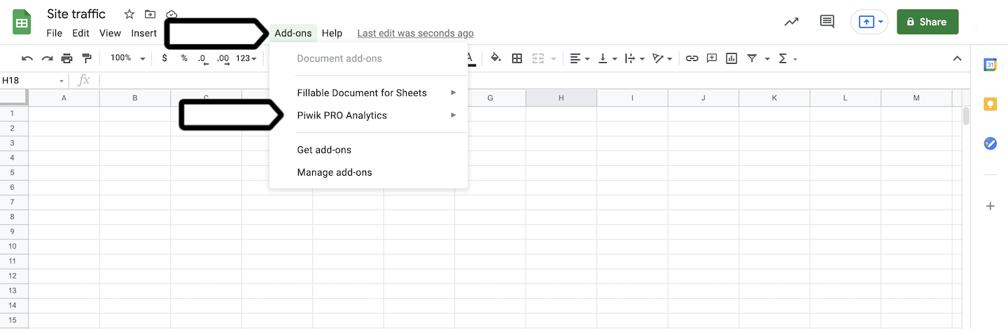 Google Sheets integration (install)