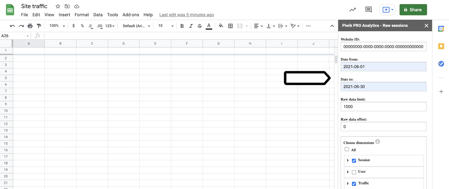 Google Sheets integration (get raw data)