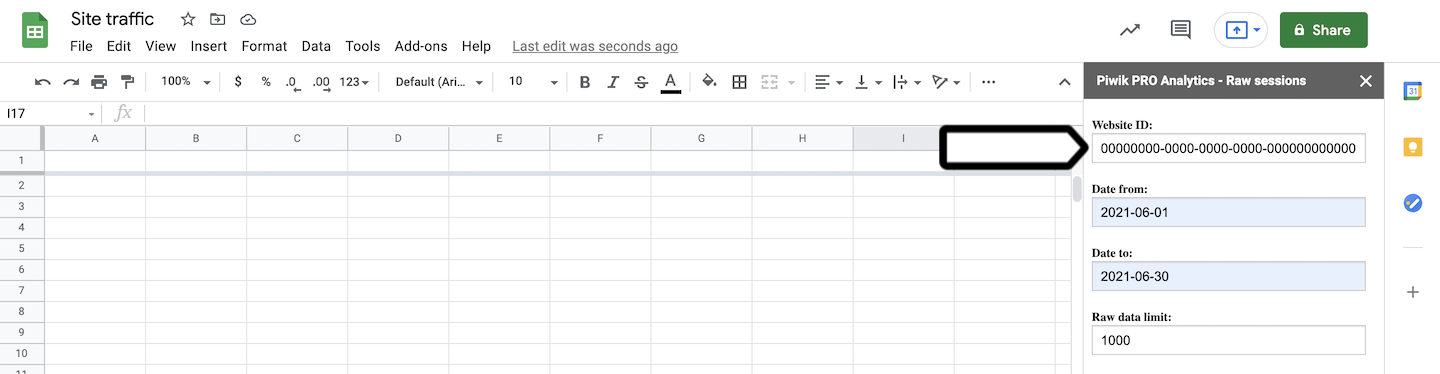 Google Sheets integration (get raw data)