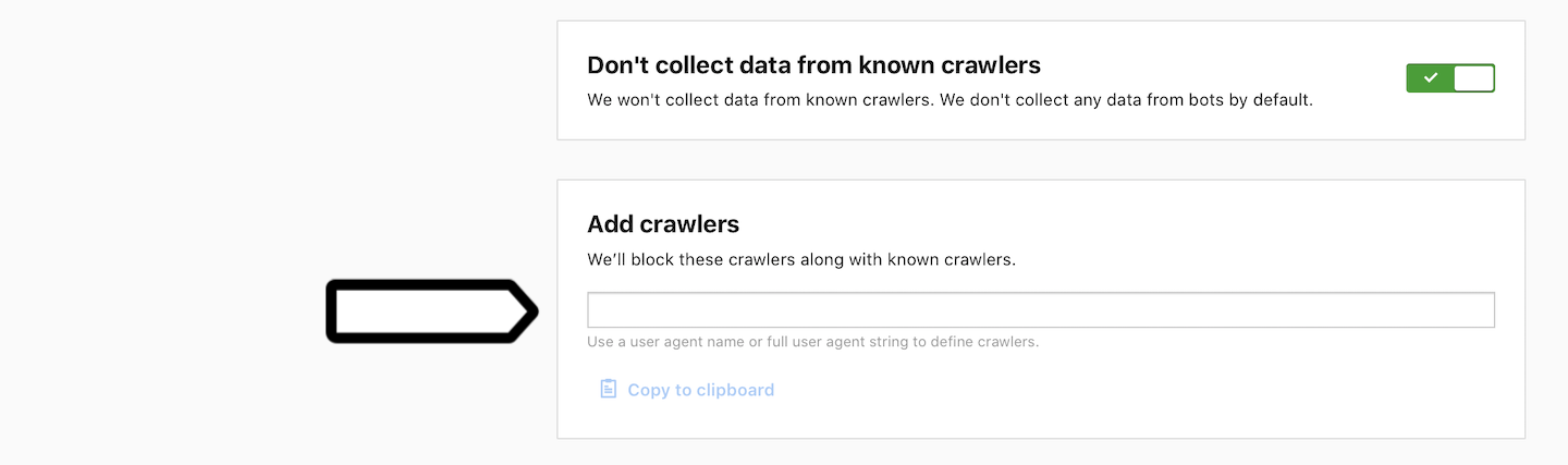 Add crawlers in Administration