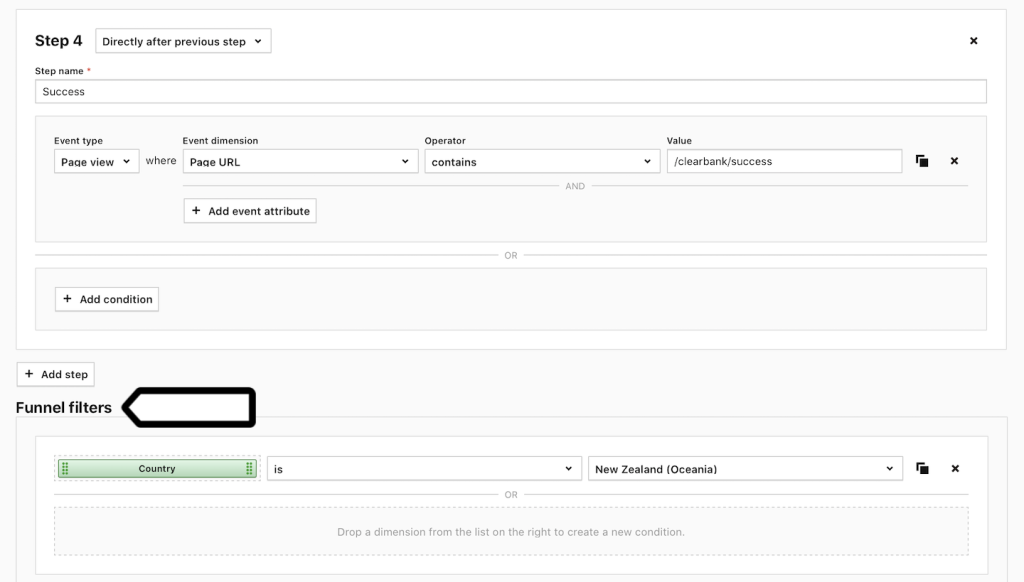 Set up a funnel report Piwik PRO help center