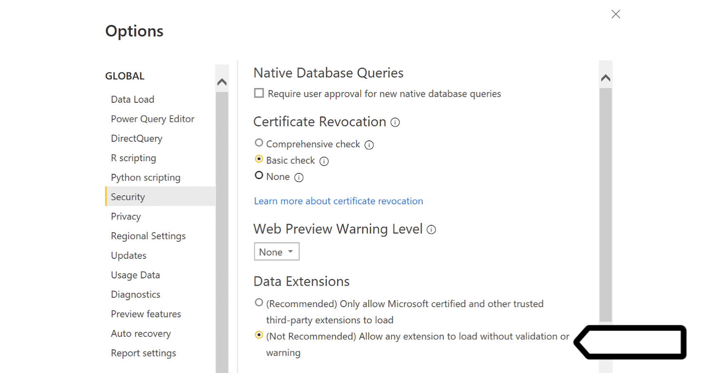 Microsoft Power BI Desktop integration in Piwik PRO