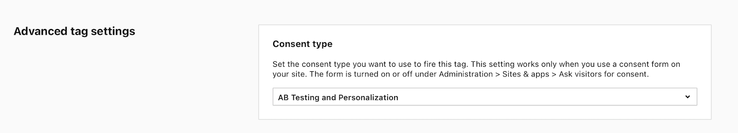 Consent type in Piwik PRO