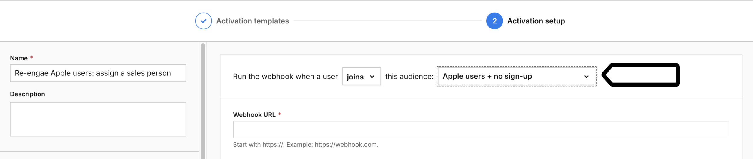 create an audience in Data Activation