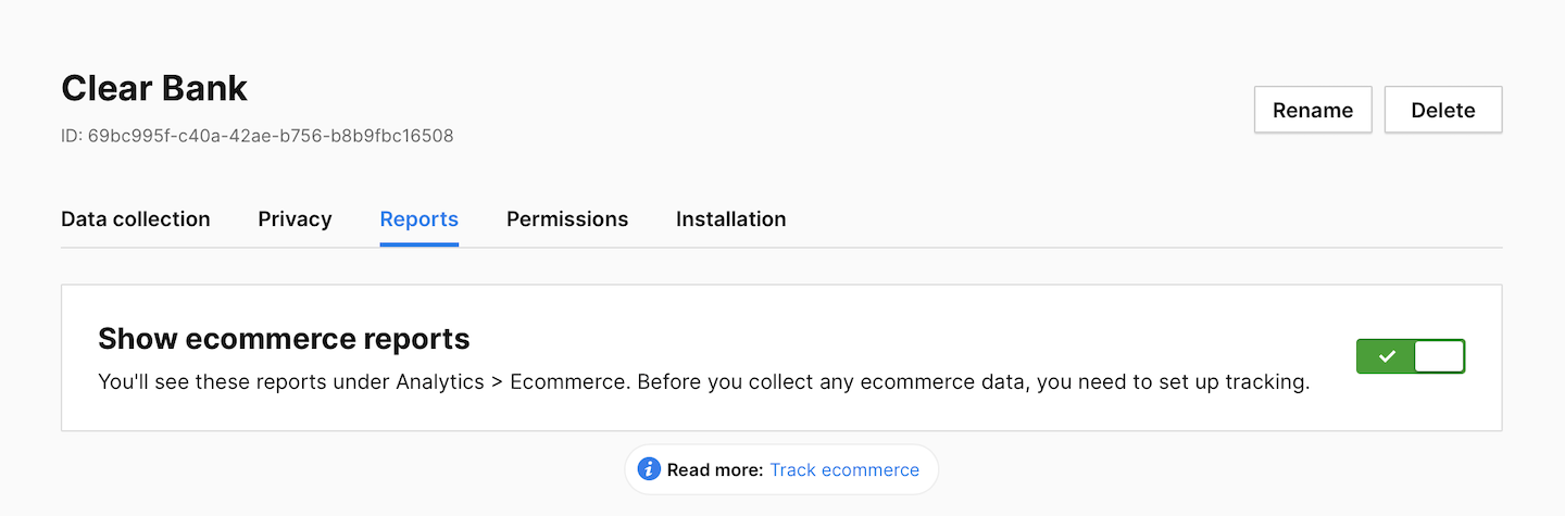 Ecommerce reports in Piwik PRO