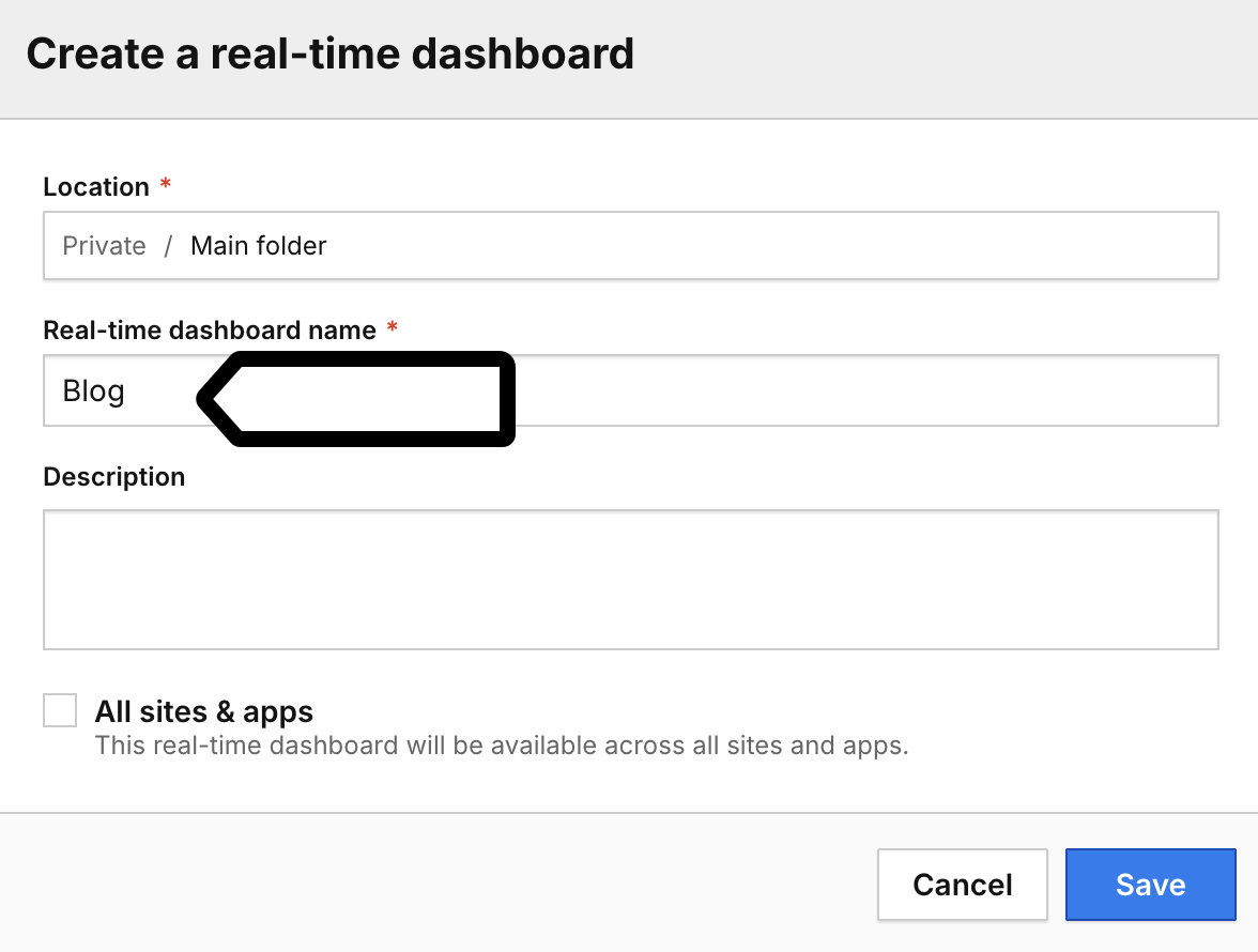 Name a real-time dashboard in Piwik PRO Analytics