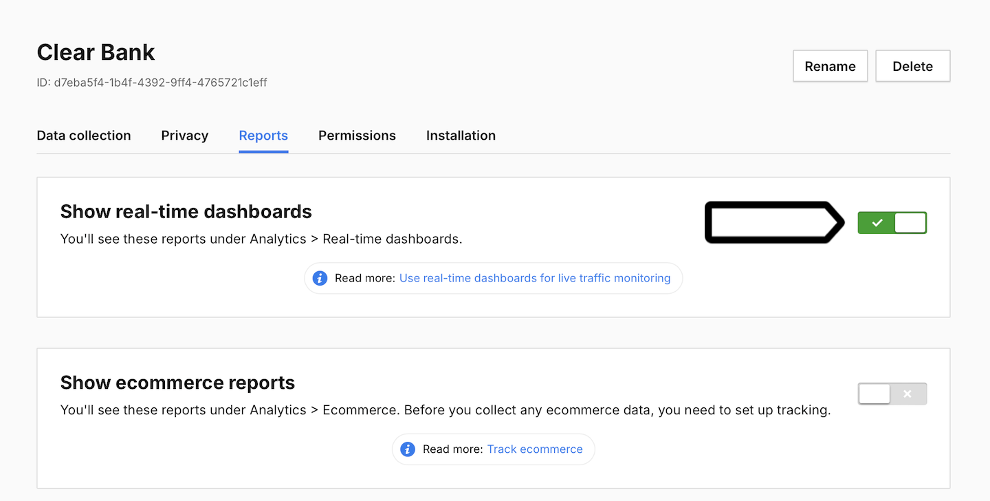 Real-time dashboards in Piwik PRO