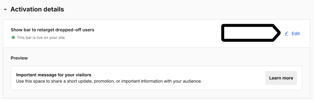 Edit your messaging in funnel recovery in Piwik PRO Analytics